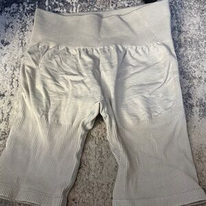 Ribbed Biker Shorts Lazuli Label